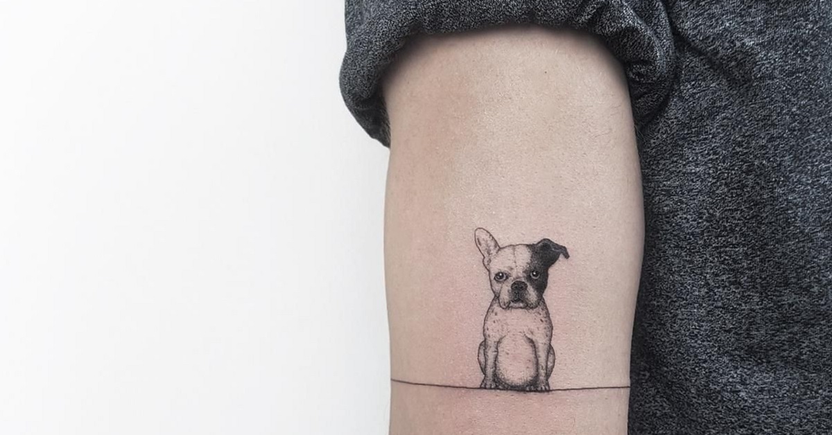 cane di piccola taglia tattoo