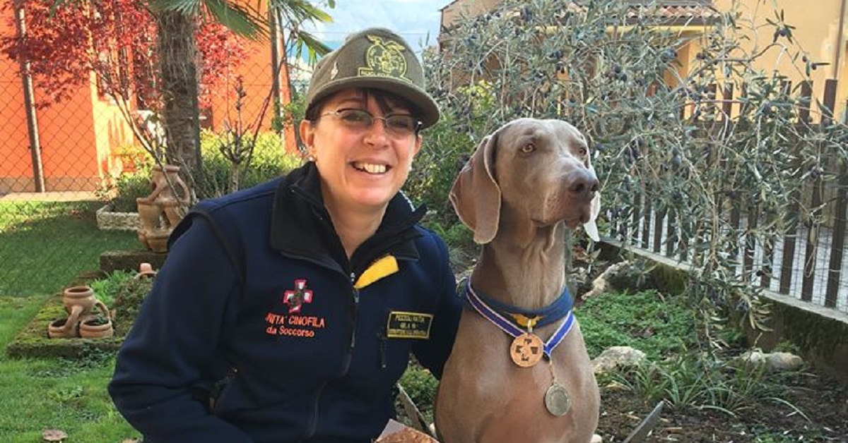 Ciao Greta, Il cane protagonista di numerosi salvataggi ad Amatrice