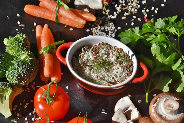 pappa con riso e carote per cani