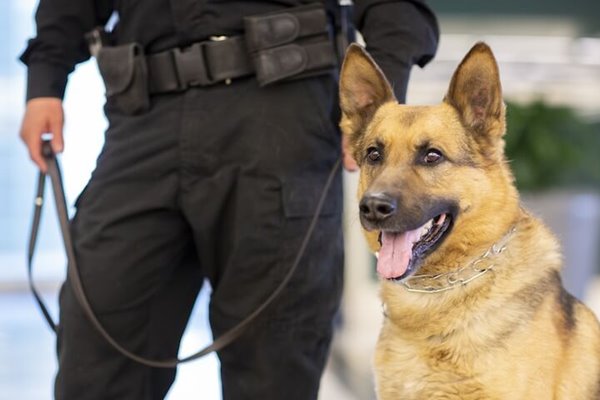 cane e poliziotto