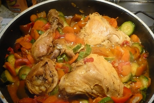 ingredienti per cosce di pollo per il cane