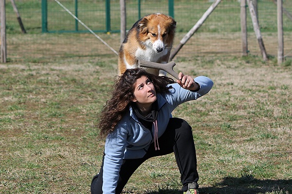 cane con la padrona