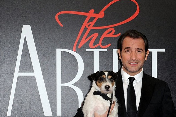 cane uggie sul red carpet