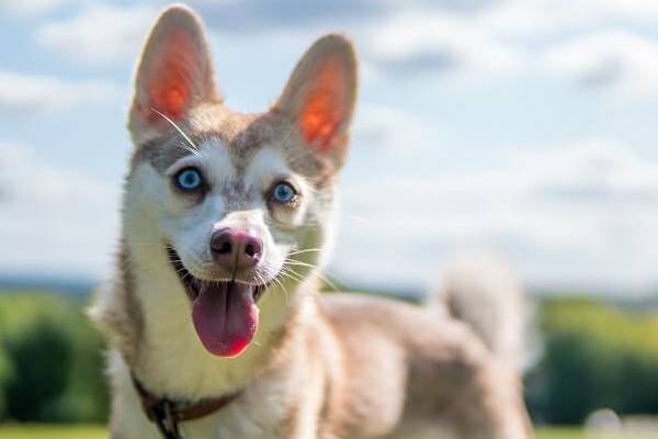 alaskan klee kai di colore rosso