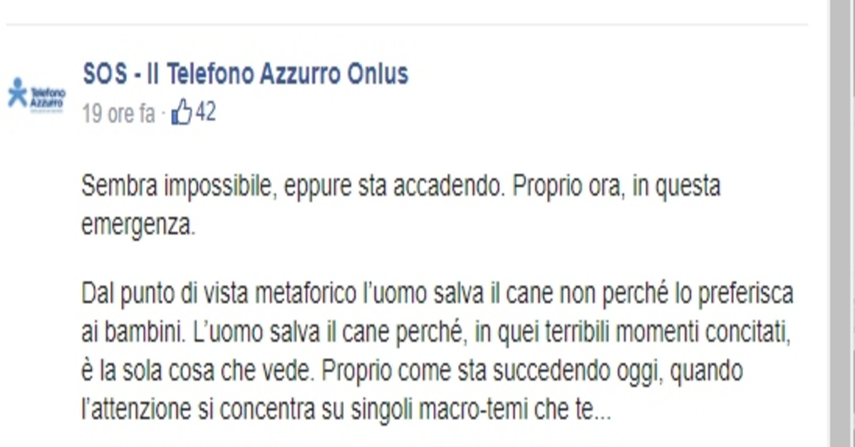 Telefono Azzurro video cani