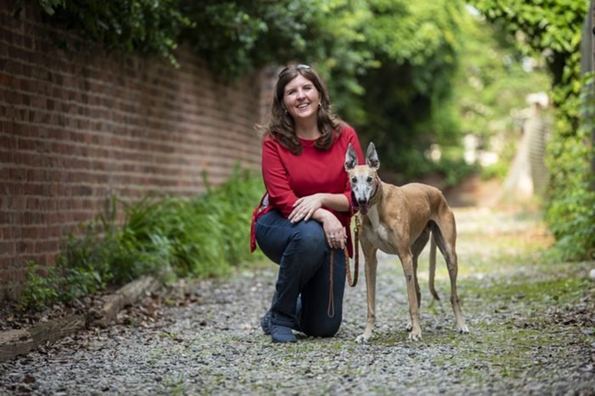 cane con donna