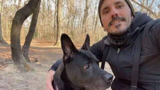 Myles, il cane che vive felice in mezzo alla natura grazie a un padrone speciale