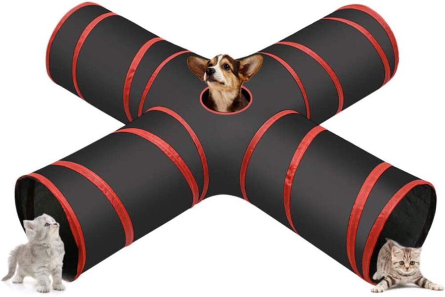 tunnel per cani multiplo