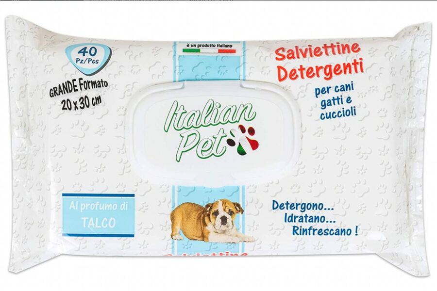 salviette umidificate per cani