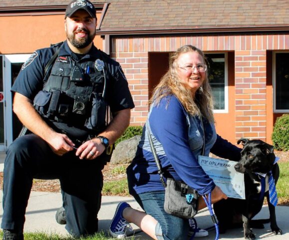 Monty: il cane eroe diventa ufficiale onorario delle forze di polizia