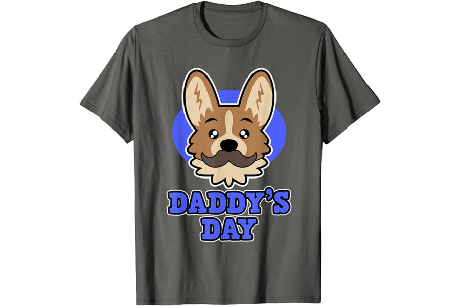 maglietta con disegno di un cane