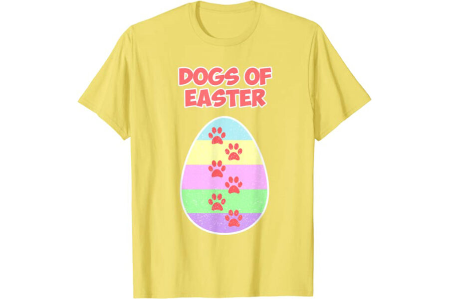 maglia per chi ama la pasqua e i cani