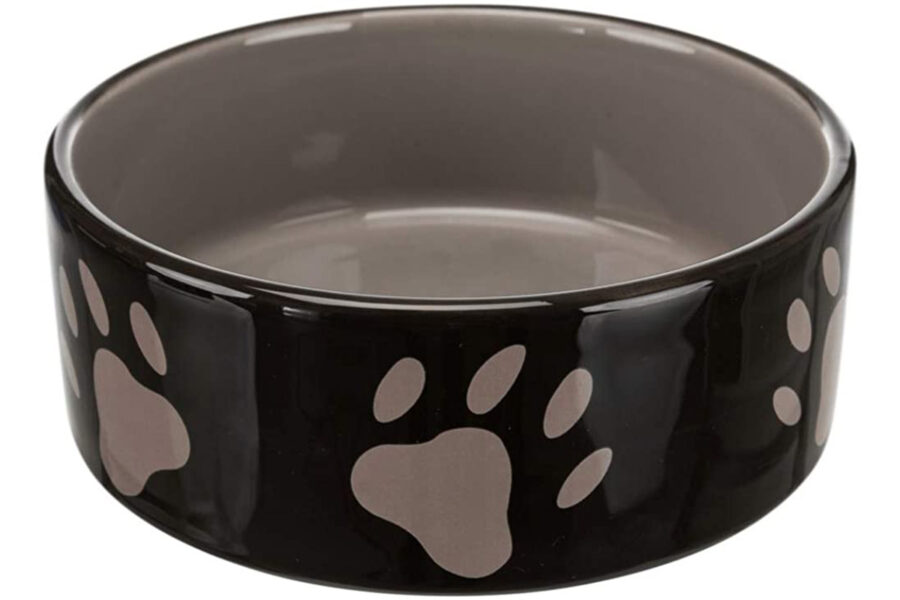 ciotole in ceramica per cuccioli di cane bicolore