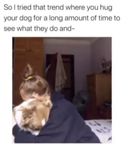 Cane e mamma adottiva che si abbracciano dolcemente (VIDEO)