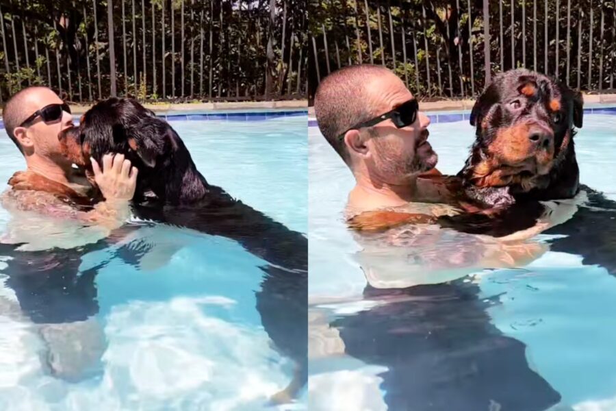 Negan in piscina