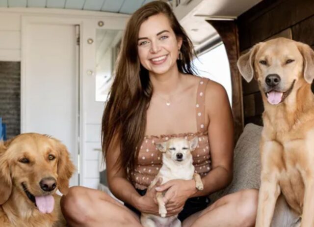 La travel influencer non può più fare a meno dei suoi tre cani: i compagni più dolci e fedeli