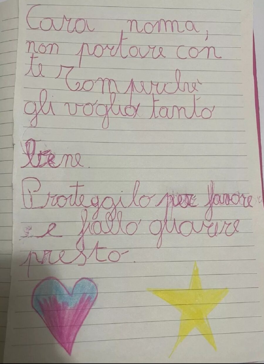 Lettera di un bambino alla nonna