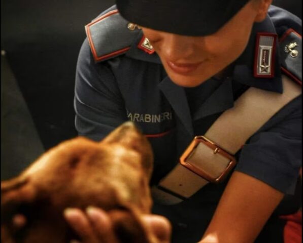 Carabiniere adotta il cane maltrattato in un negozio di distributori automatici: è successo a Martina Franca