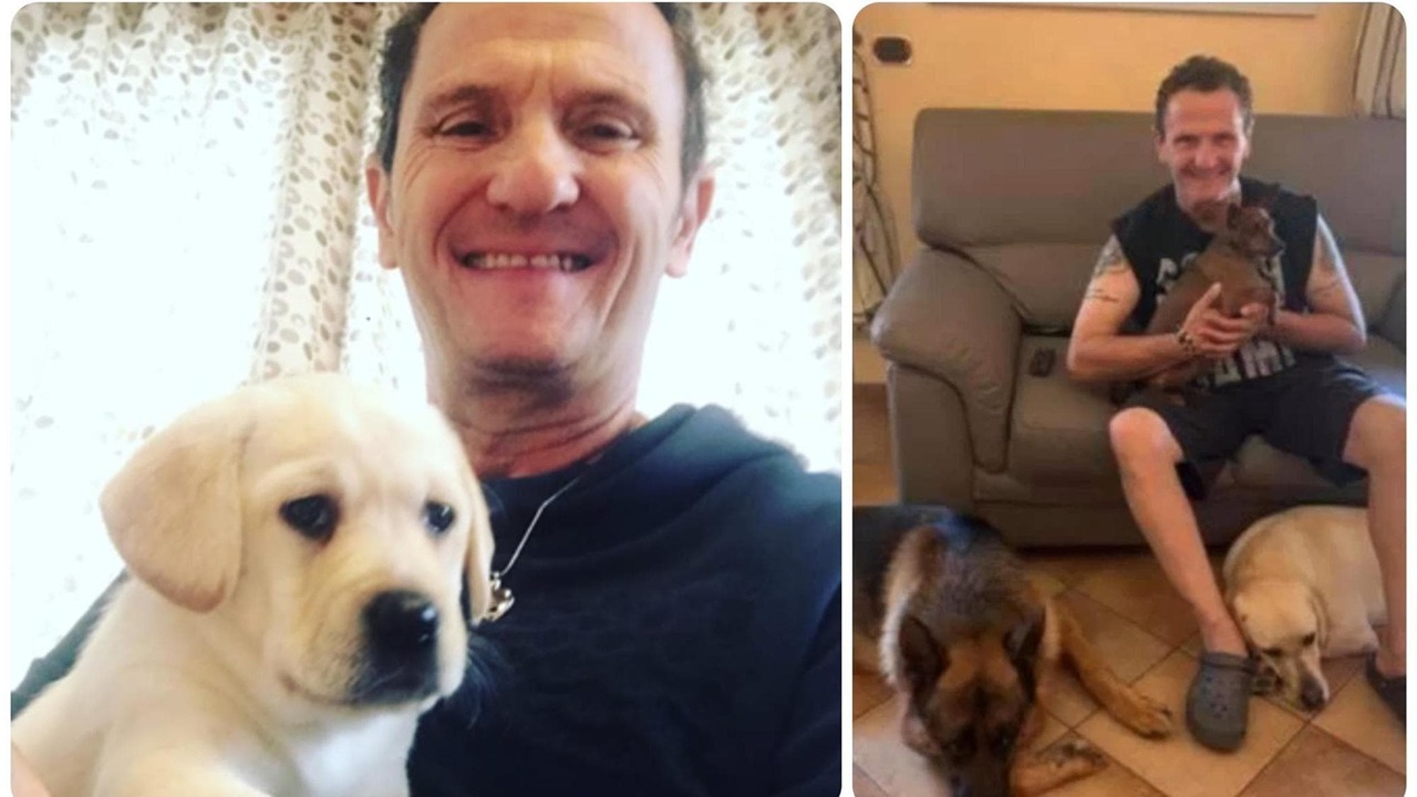 Enzo Salvi cane preso calci a Prati